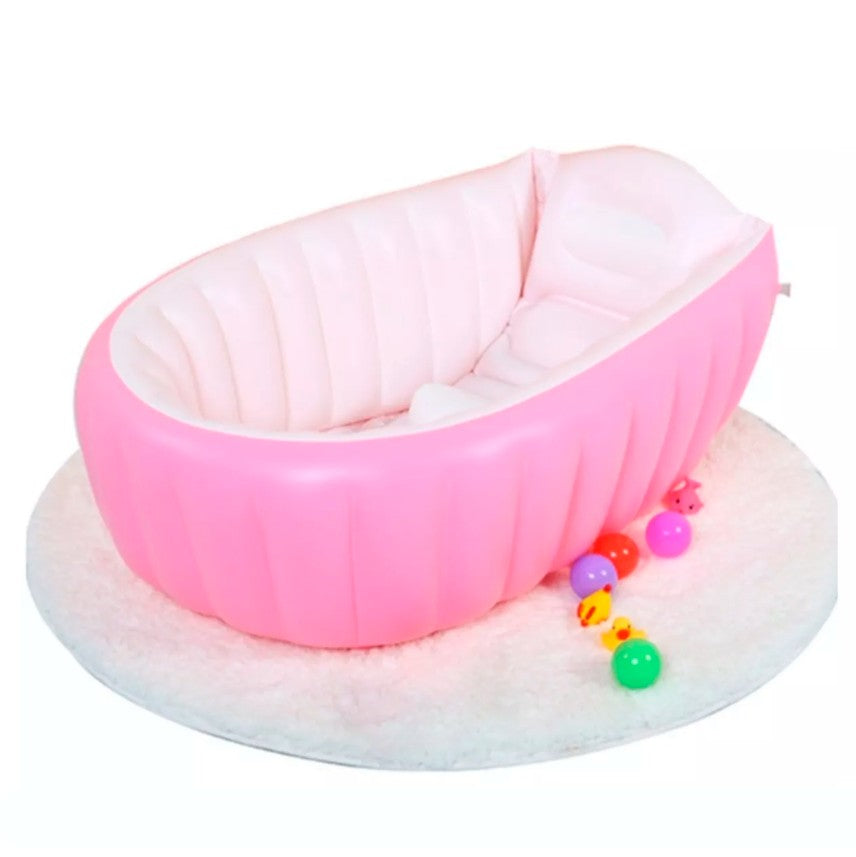 Bañera inflable para bebé ROSA