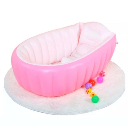 Bañera inflable para bebé ROSA